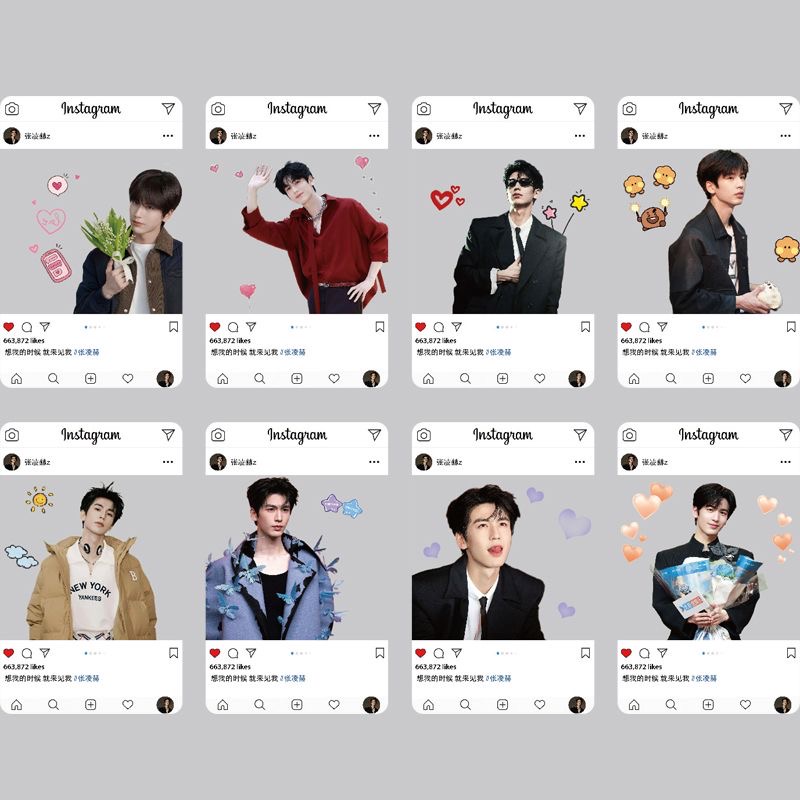 Anime Cosplay Instagram - 장 링허 PVC 코스프레 투명 카드