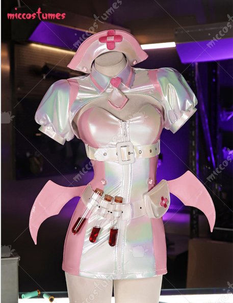 Anime Cosplay Nurse - Miccostumes 여성용 부루 코스프레 의상 간호사