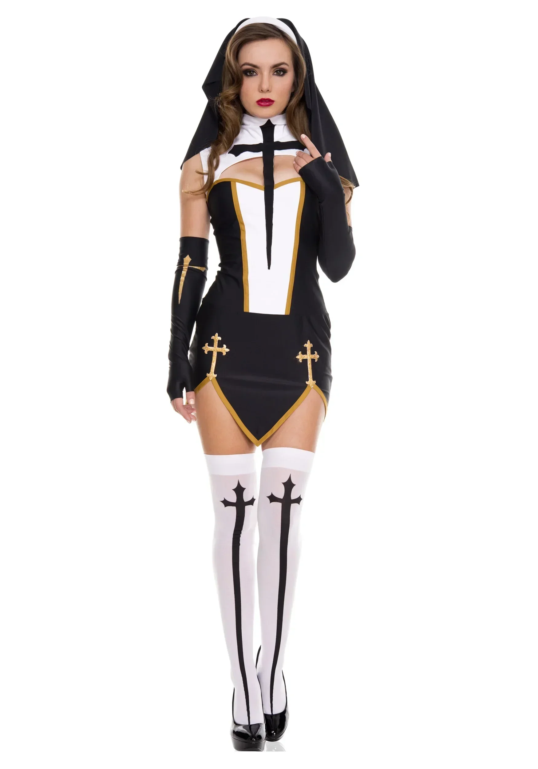 Anime Cosplay Nun - 섹시한 수녀 수석 수녀 의상 카니발