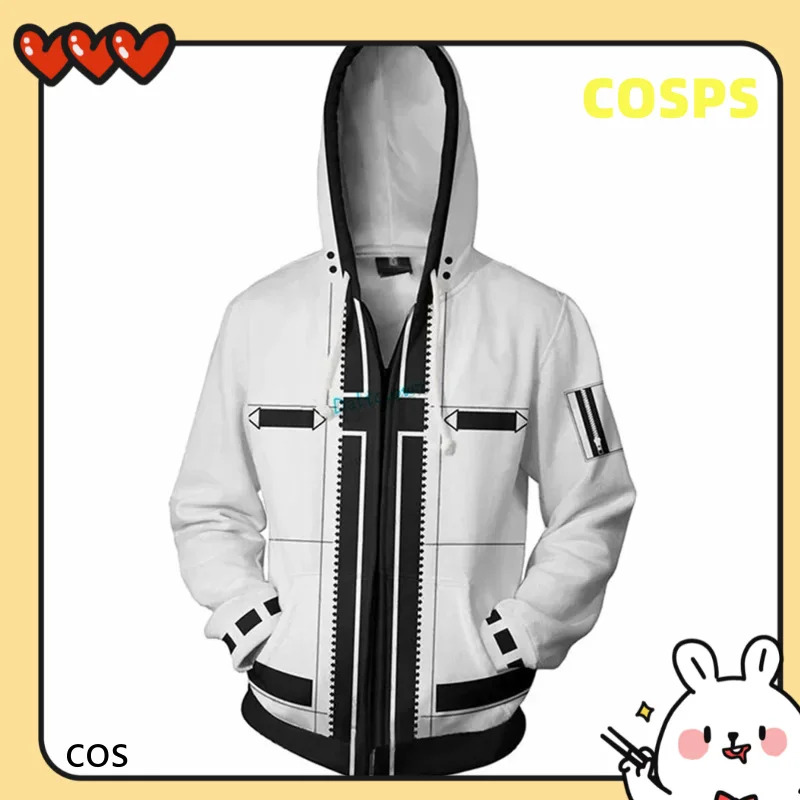 Anime Cosplay Couple - NO5 애니메이션 게임 후드 티셔츠 3D