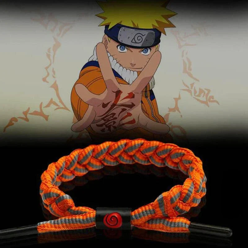 Naruto Headband Metal - 나루토 애니메이션 직조 손목밴드 우치하 이타치