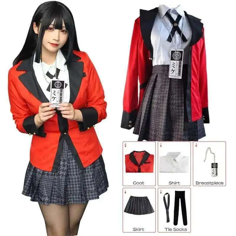Anime Cosplay Yumeko - Anime Kakegurui Jabami Yumeko 코스프레 의상