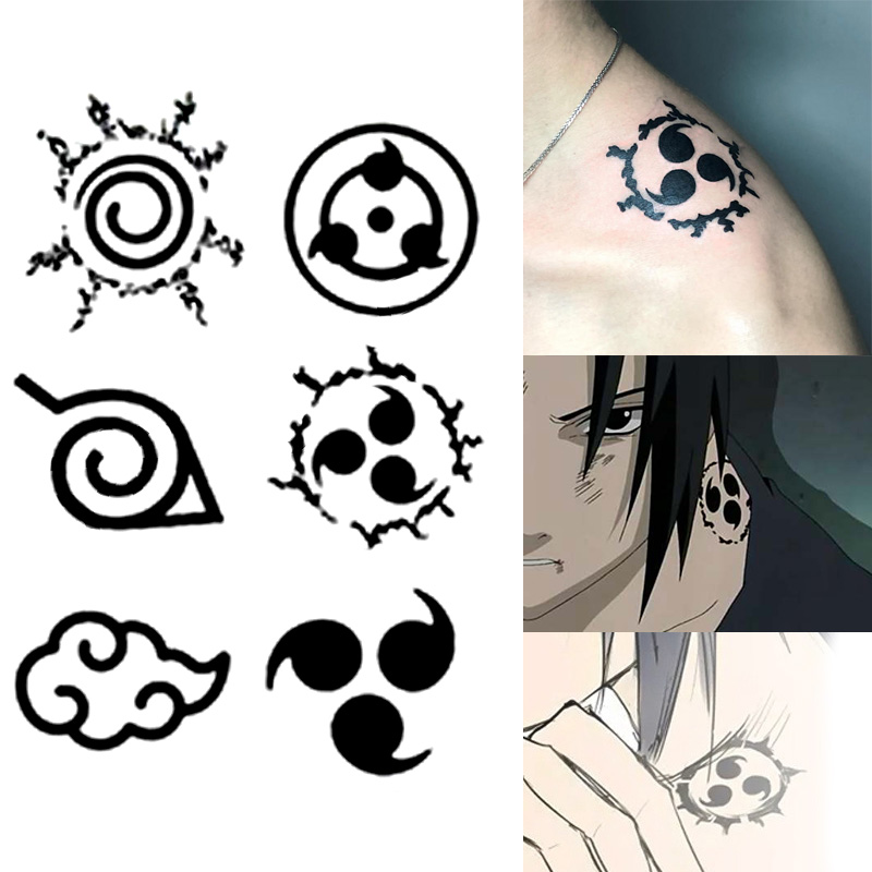 Naruto Headband Metal - 애니메이션 나루토 문신 스티커 장난감 천국의