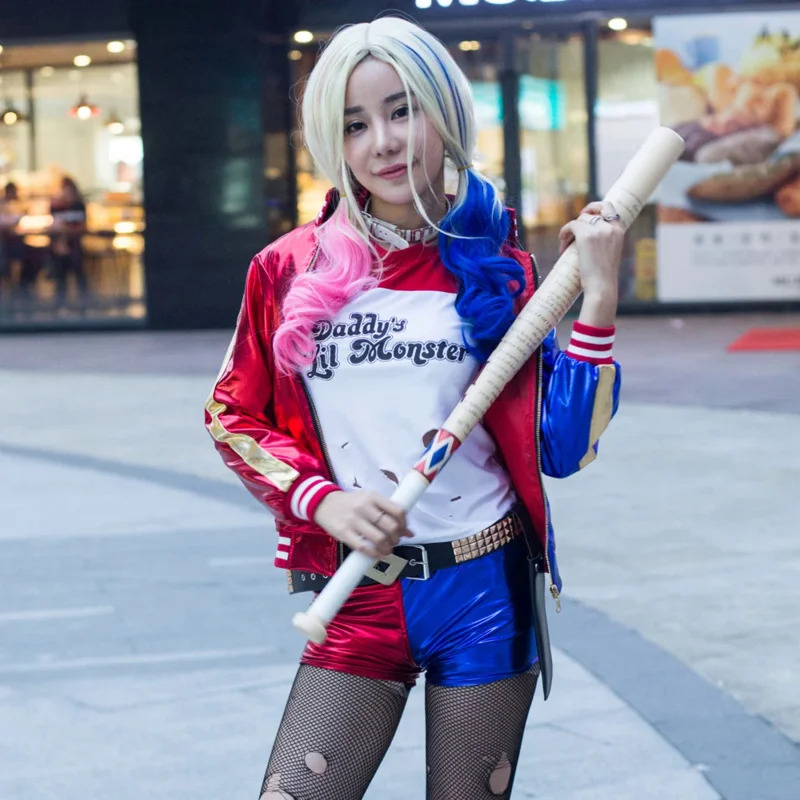 Anime Harley Quinn Cosplay - 수이사이드 코스프레 애니메이션 할리 코스튬 퀸