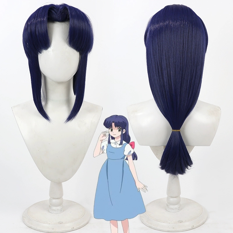 Anime Cosplay Blue Hair - Anime Ranma 1/2 Akane Tendo 코스프레