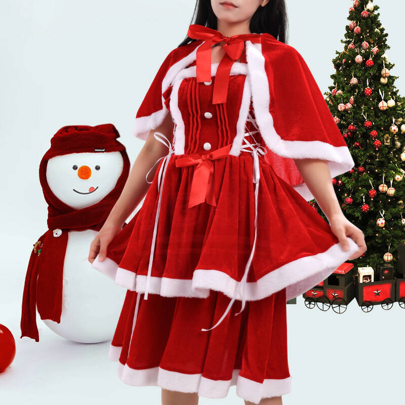 Anime Cosplay Little Girl - 2025 크리스마스 스커트 코스프레 드레스 크리스마스
