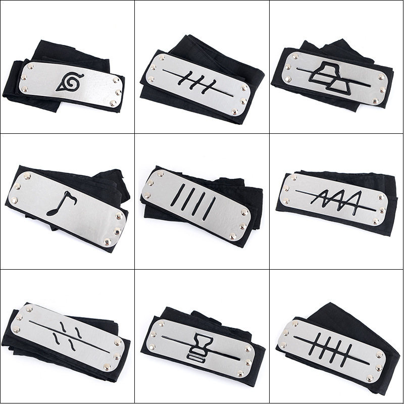 Naruto Headband Metal - 애니메이션 카카시 머리띠 코스프레 의상 액세서리,