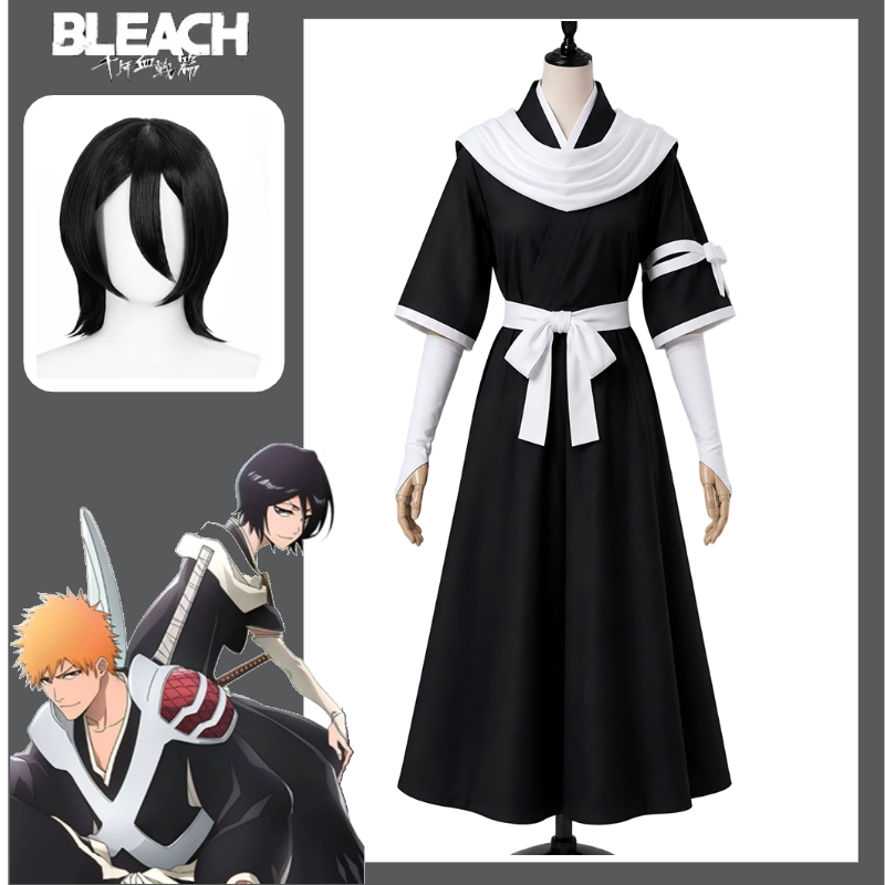 Anime Cosplay Bleach - BLEACH 천년혈전전쟁 루키아 쿠치키 코스프레 의상