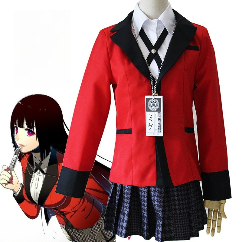 Anime Cosplay Yumeko - 애니메이션 카케구루이 자바미 유메코 코스프레 의상