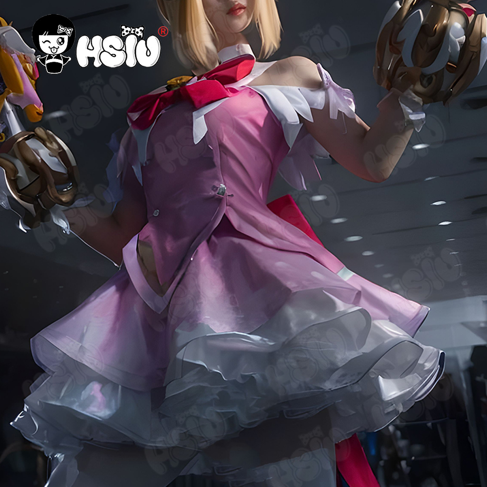Cosplay Anime Pink Hair - 주노 코스프레 의상 가발 HSIU 금발