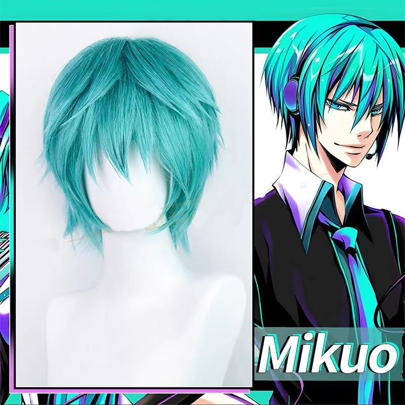 Anime Cosplay Blue Hair - 미쿠오 코스프레 가발 애니메이션 미쿠 블루