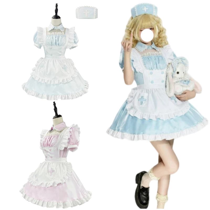 Anime Cosplay Nurse - 애니메이션 간호사 유니폼 세트 코스프레 의상