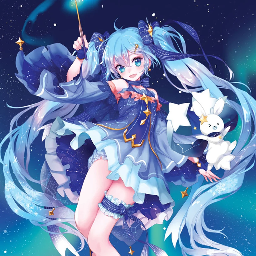 Anime Cosplay 2026 - 소녀들을 위한 스노우 미쿠 코스프레 의상,