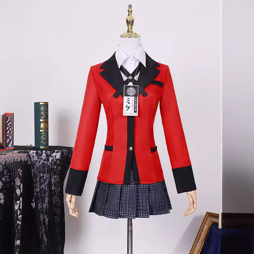 Anime Cosplay Yumeko - Kakegurui 코스프레 의상 Yumeko Jabami Kirari