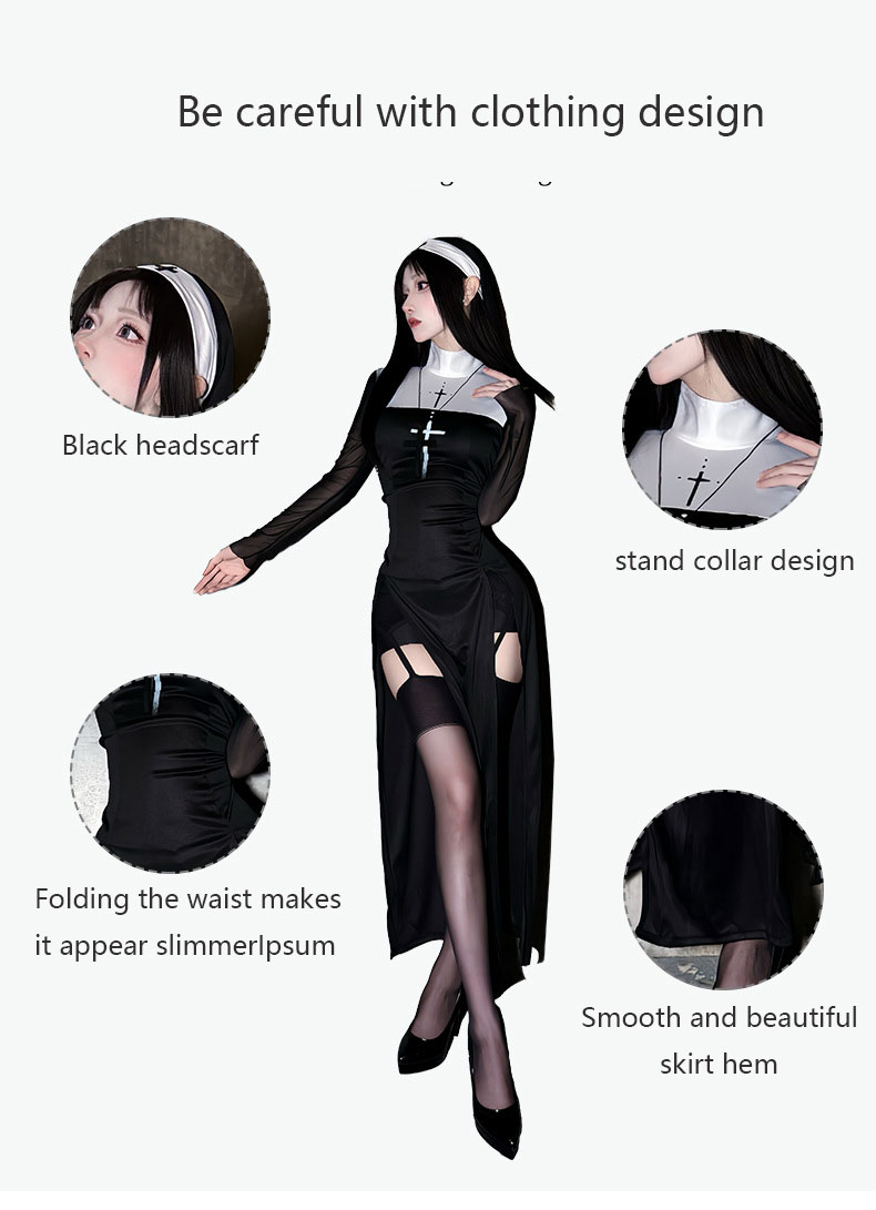 2026년 할로윈 성인 코스프레 섹시 수녀 의상 수녀  - Anime Cosplay Nun 리뷰 및 가격