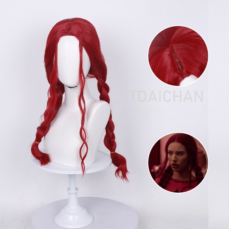 곱슬 코스프레 가발 레드 프린세스 하트 헤어스타일 클로 - Anime Cosplay Blue Hair 리뷰 및 가격