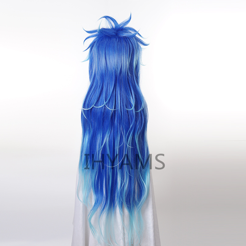 Idia 슈라우드 가발 코스프레 헤라클레스 하데스 합성 - Anime Cosplay Blue Hair 리뷰 및 가격