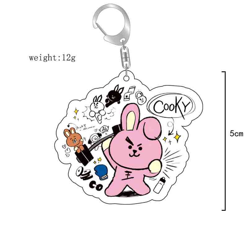 BT21 애니메이션 만화 귀여운 아크릴 키체인 BTS  - Anime Cosplay Girlfriend 리뷰 및 가격
