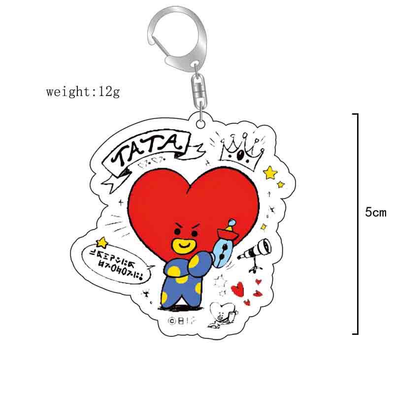 BT21 애니메이션 만화 귀여운 아크릴 키체인 BTS  - Anime Cosplay Girlfriend 리뷰 및 가격