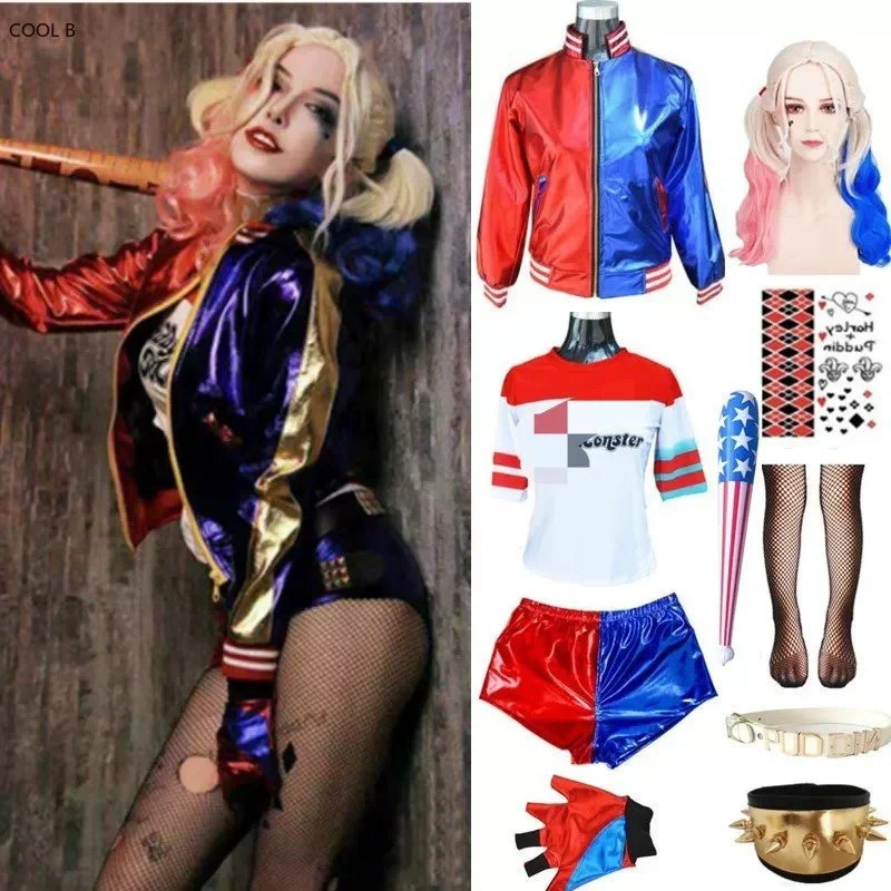 Aldult Kid 할리 코스프레 애니메이션 피규어 의 - Anime Harley Quinn Cosplay 리뷰 및 가격
