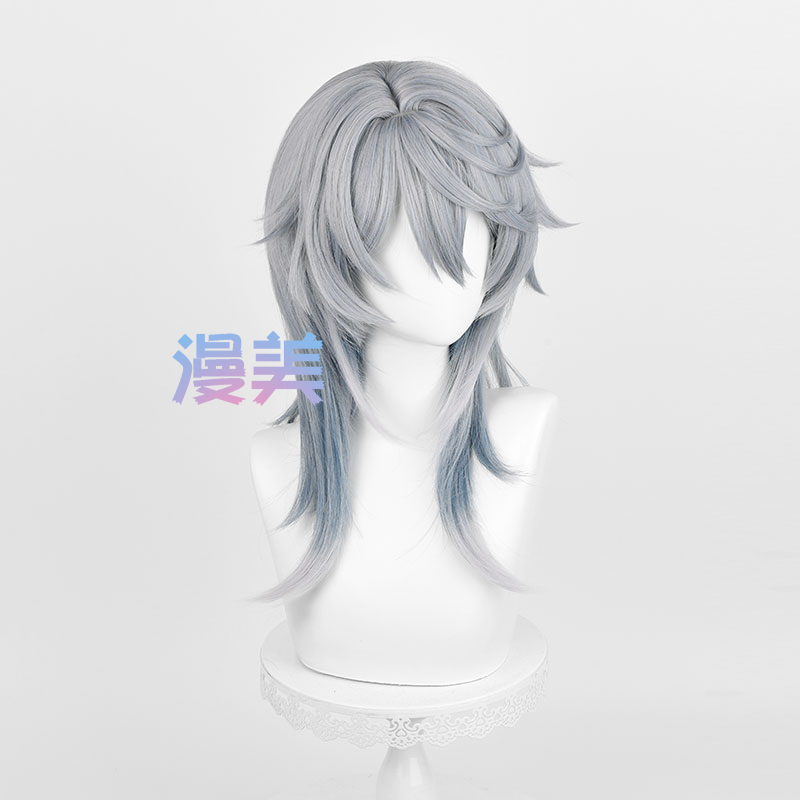 HSR 일요일 코스프레 가발 52cm 그레이 블루 그라 - Anime Cosplay Blue Hair 리뷰 및 가격