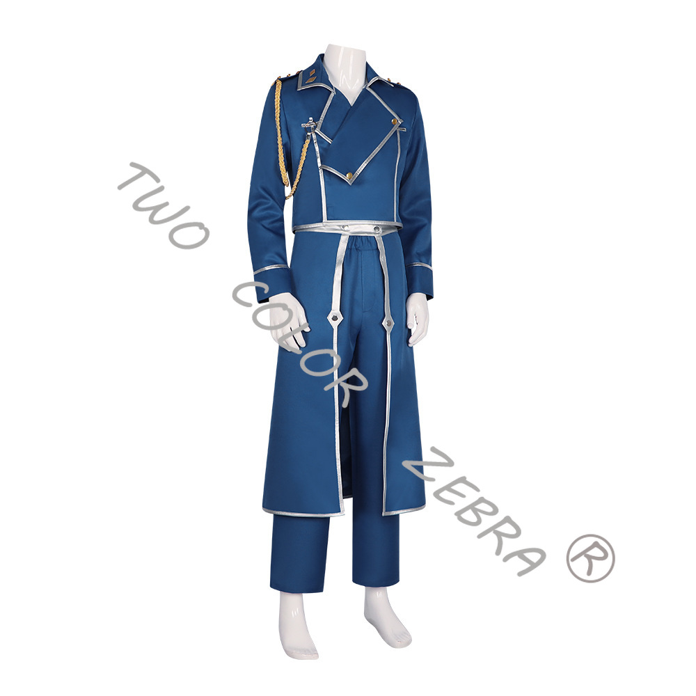 로이 머스탱 블루 밀리터리 트렌치 코트 유니폼 코스프레 - Fullmetal Alchemist Coat 리뷰 및 가격