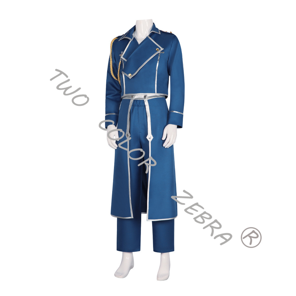 로이 머스탱 블루 밀리터리 트렌치 코트 유니폼 코스프레 - Fullmetal Alchemist Coat 리뷰 및 가격