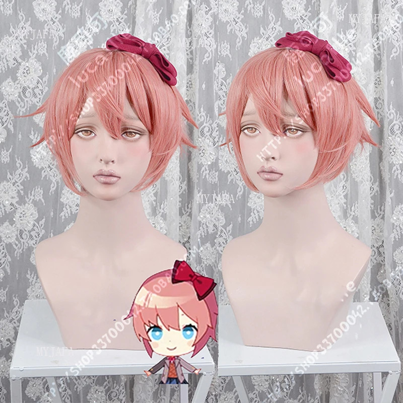 vivi 2025 고품질 DDLC 도키 문학 클럽 사요 - Cosplay Anime Pink Hair 리뷰 및 가격