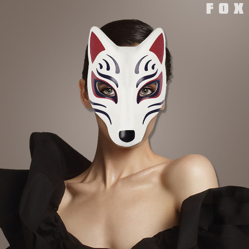 르쿨 할로윈 여우 가면 성인용 마스크 파티 소품 일본  - Anime Cosplay With Mask 리뷰 및 가격