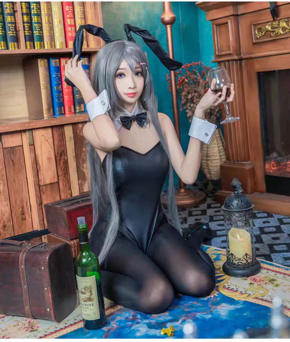 섹시한 버니걸 사쿠라지마 마이 코스프레 의상 점프수트  - Anime Cosplay Girls 리뷰 및 가격