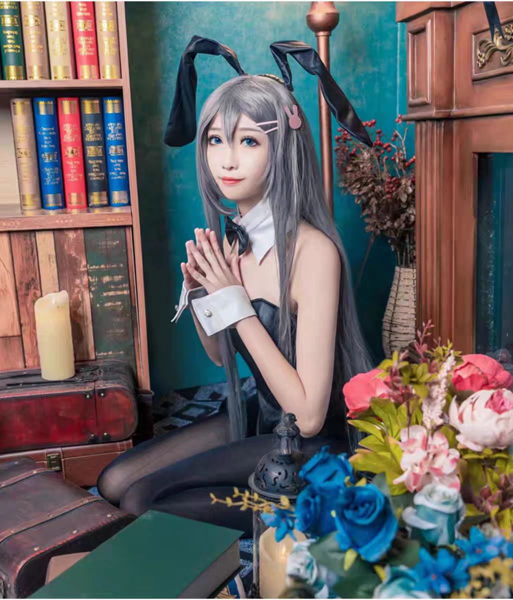 섹시한 버니걸 사쿠라지마 마이 코스프레 의상 점프수트  - Anime Cosplay Girls 리뷰 및 가격