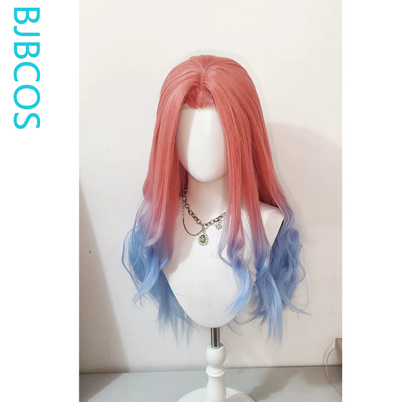 스타일링된 가발 ‌ 미지 코스프레 가발 애니메이션 외계 - Cosplay Anime Pink Hair 리뷰 및 가격