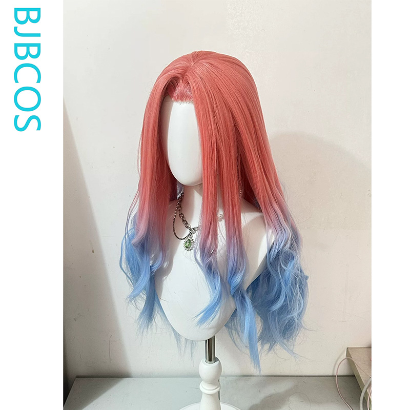 스타일링된 가발 ‌ 미지 코스프레 가발 애니메이션 외계 - Cosplay Anime Pink Hair 리뷰 및 가격