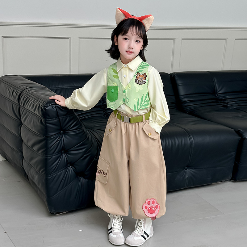 Zootopia 2 폭스 닉 코스프레 의상 닉 3CPS - Anime Cosplay Little Girl 리뷰 및 가격