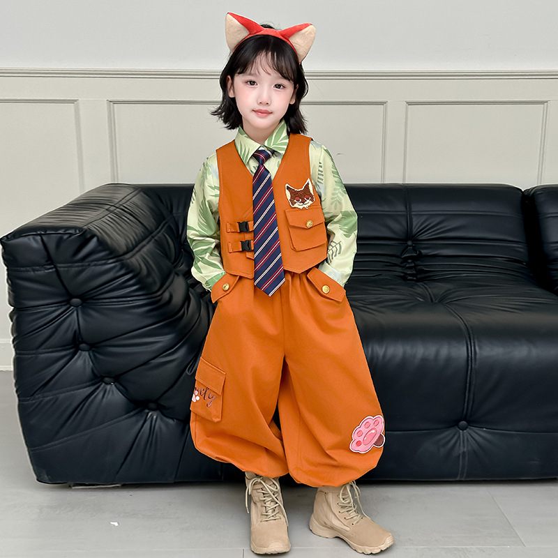 Zootopia 2 폭스 닉 코스프레 의상 닉 3CPS - Anime Cosplay Little Girl 리뷰 및 가격