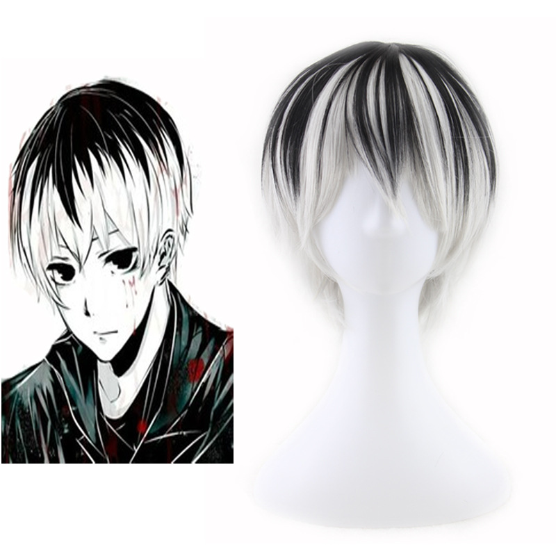 도쿄 구울 하이세 사사키 코스프레 가발 28cm 짧은  - Anime Cosplay Tokyo Ghoul 리뷰 및 가격