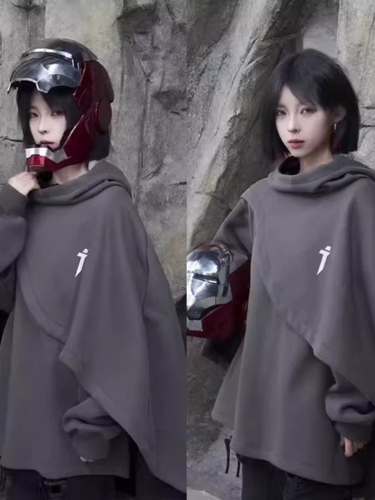 남녀공용 자수 기능성 케이프 후드, 가짜 투피스 풀오버 - Fullmetal Alchemist Coat 리뷰 및 가격