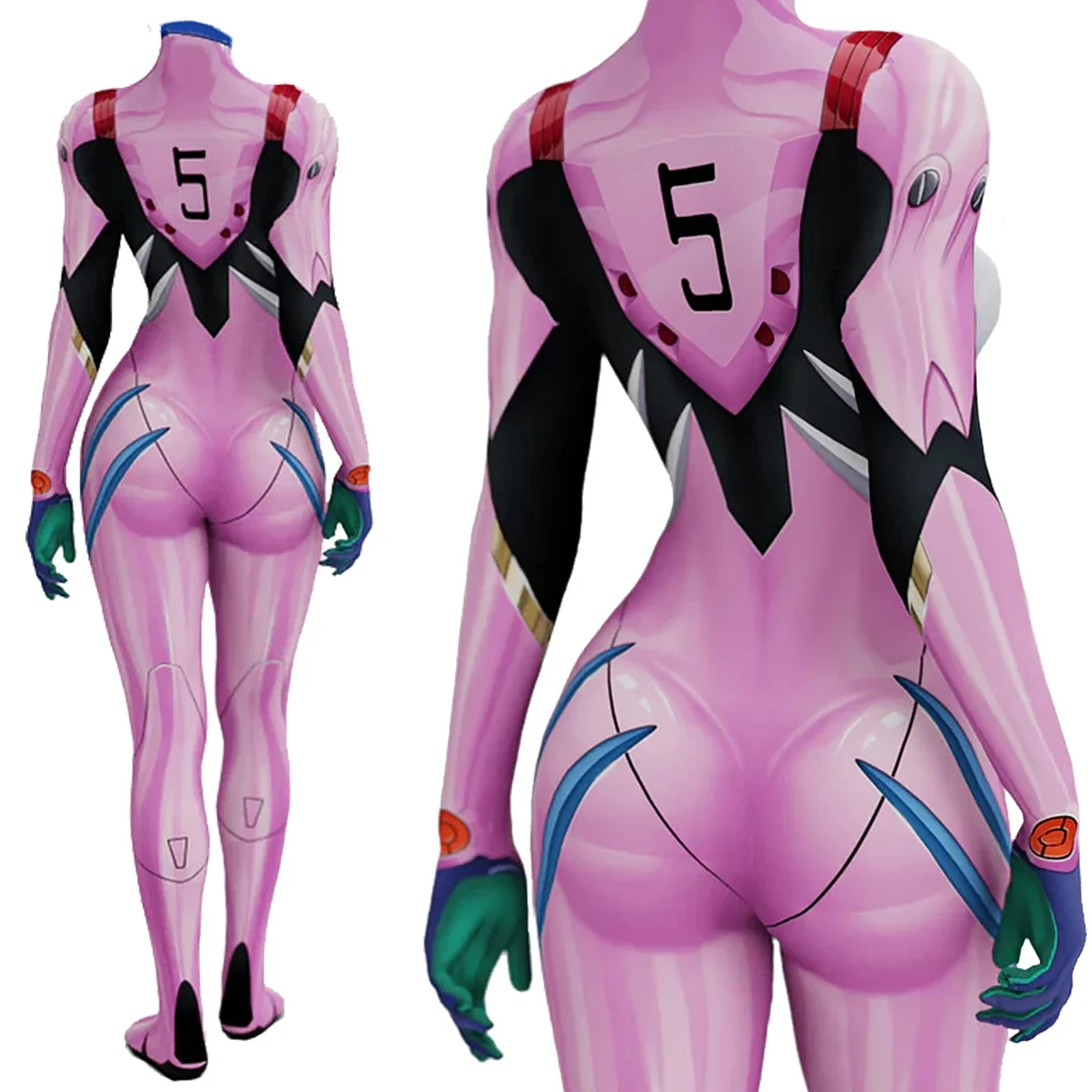 애니메이션 EVA 05 마키나미 코스프레 의상 슈퍼히어 - Anime Cosplay Girls 리뷰 및 가격