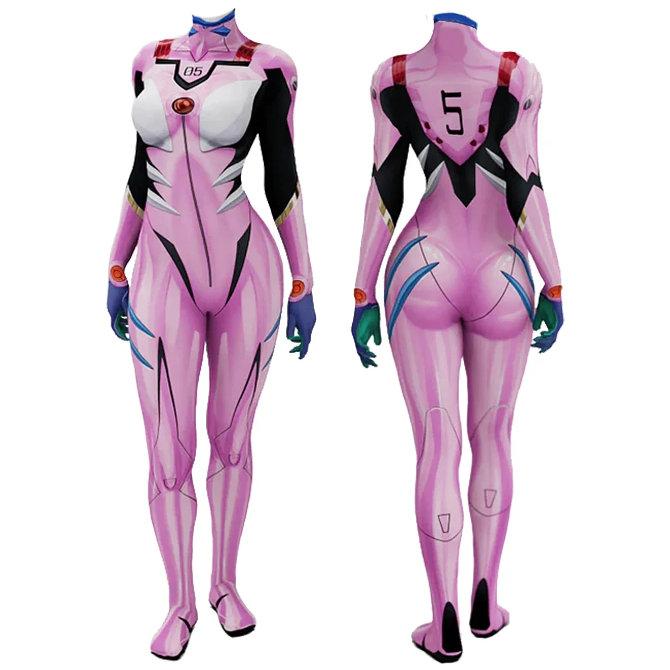 애니메이션 EVA 05 마키나미 코스프레 의상 슈퍼히어 - Anime Cosplay Girls 리뷰 및 가격