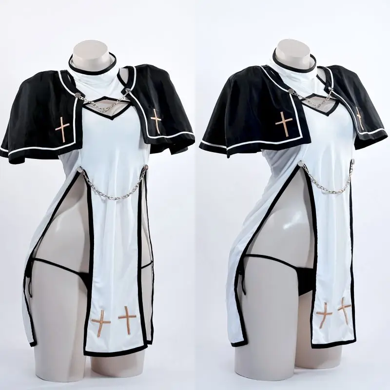 2025 오리지널 디자인 연옥 사제 코스프레 의상 수녀 - Anime Cosplay Nun 리뷰 및 가격