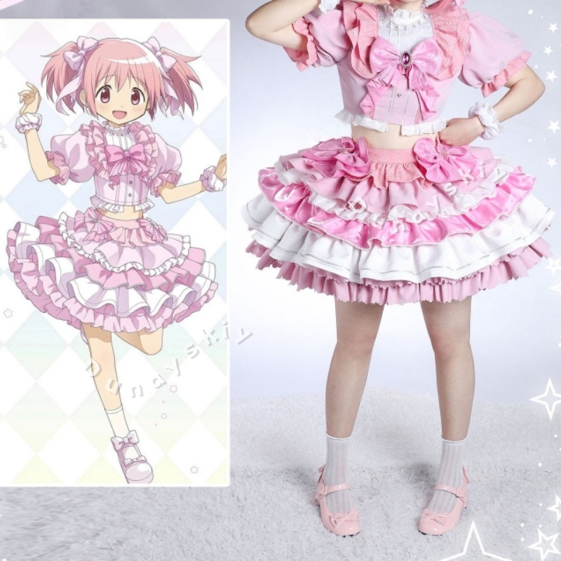 푸에이라 마기 마도카 마기카 카나메 마도카 마기아 핑크 - Cosplay Anime Pink Hair 리뷰 및 가격