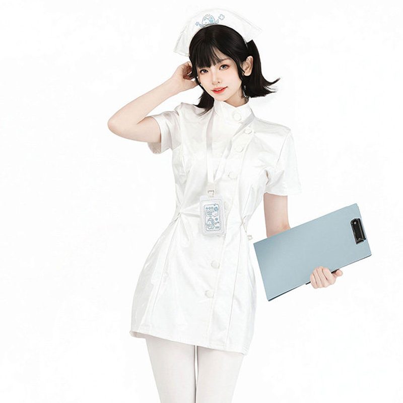 AniLV 애니메이션 고양이 의사 간호사 유니폼 PU  - Anime Cosplay Nurse 리뷰 및 가격