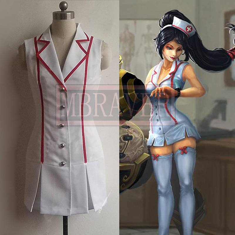 2025 Lol 아칼리 스킨 간호사 할로윈 코스프레 의 - Anime Cosplay Nurse 리뷰 및 가격
