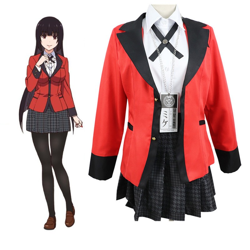 자바미 유메코 코스프레 의상 할로윈 유니폼 할로윈 코스 - Anime Cosplay Yumeko 리뷰 및 가격