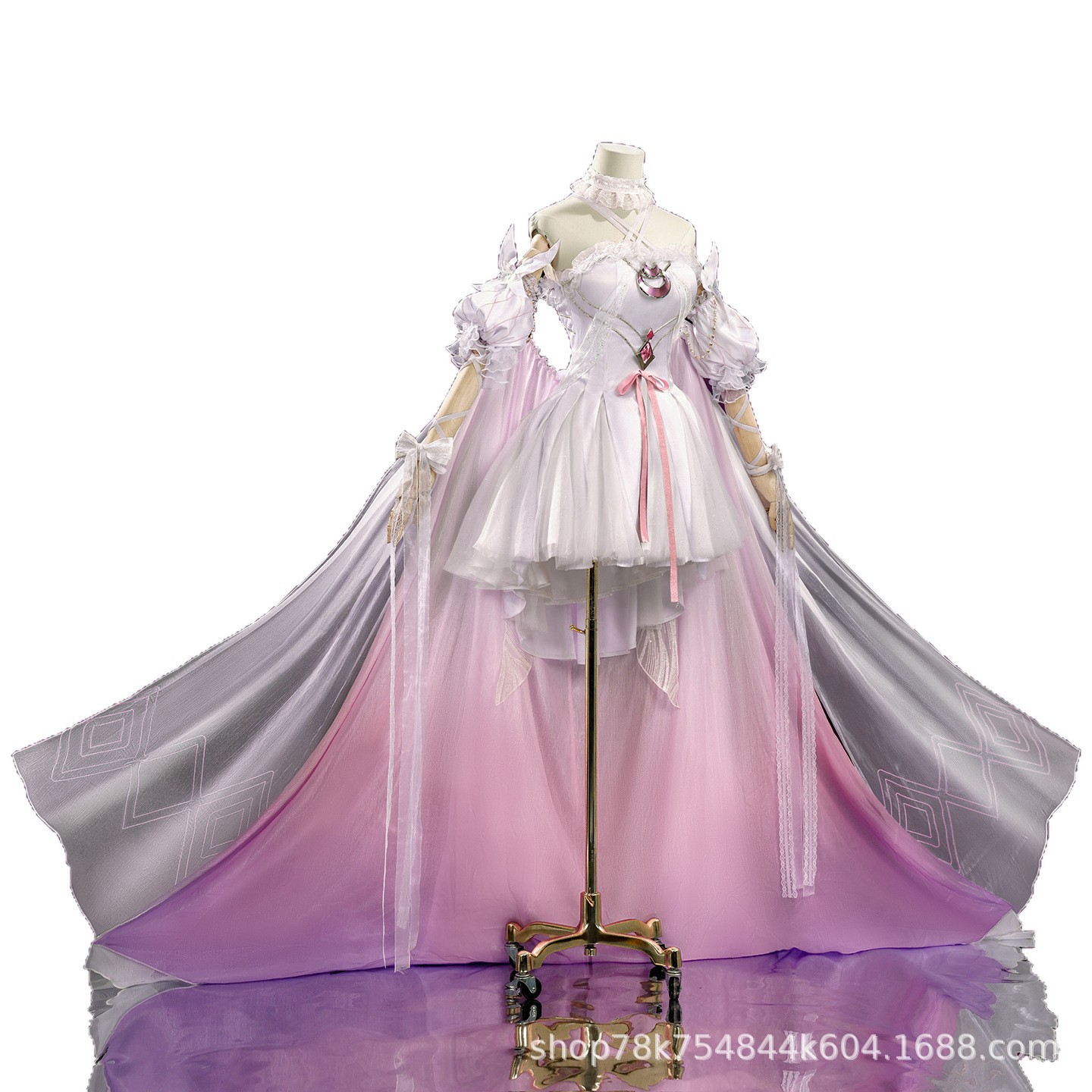 FES 다스셀레테 콜럼비나 포멀 드레스 가발 세트 여성 - Anime Cosplay 2026 리뷰 및 가격